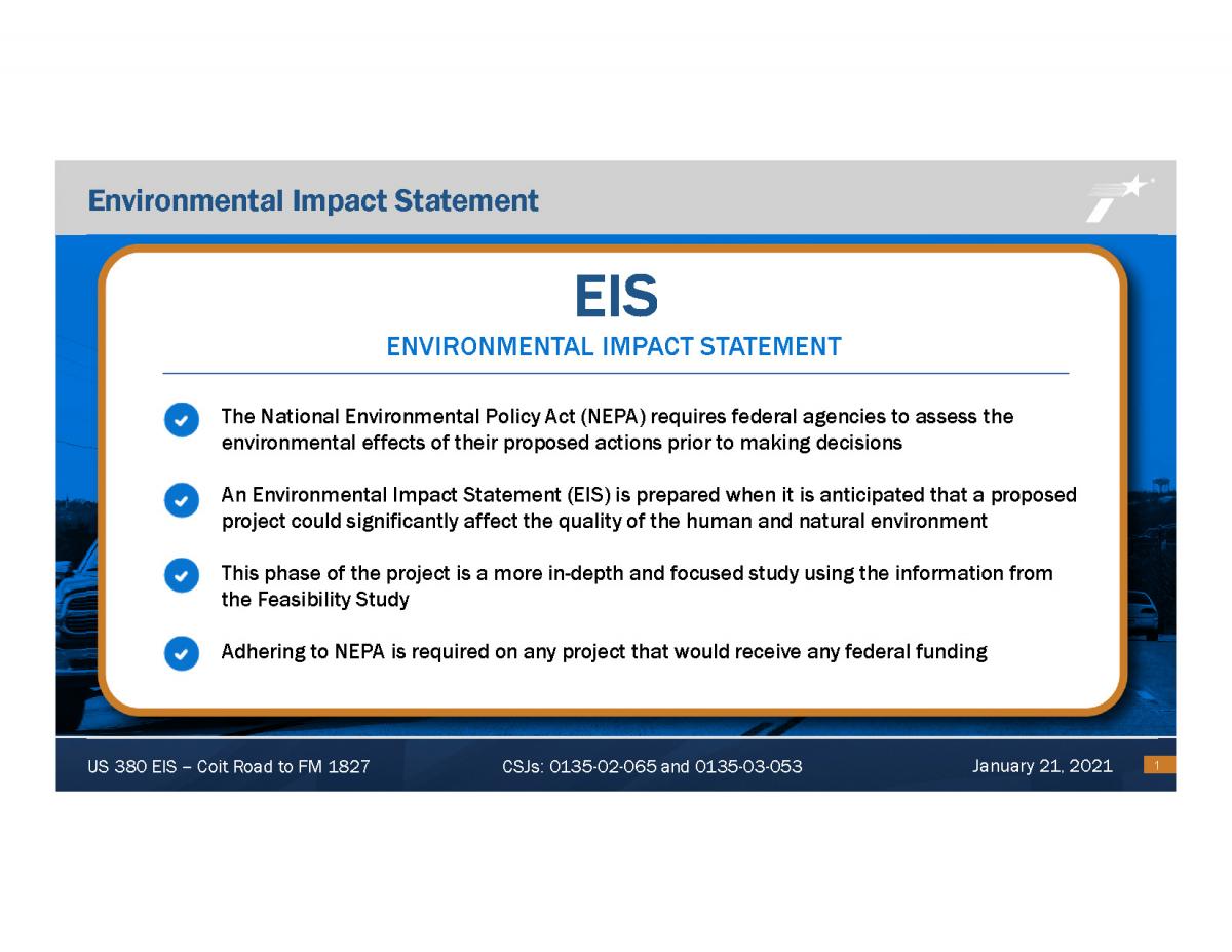 Virtual Public Scoping Meeting US 380 Environmental Impact Statement
